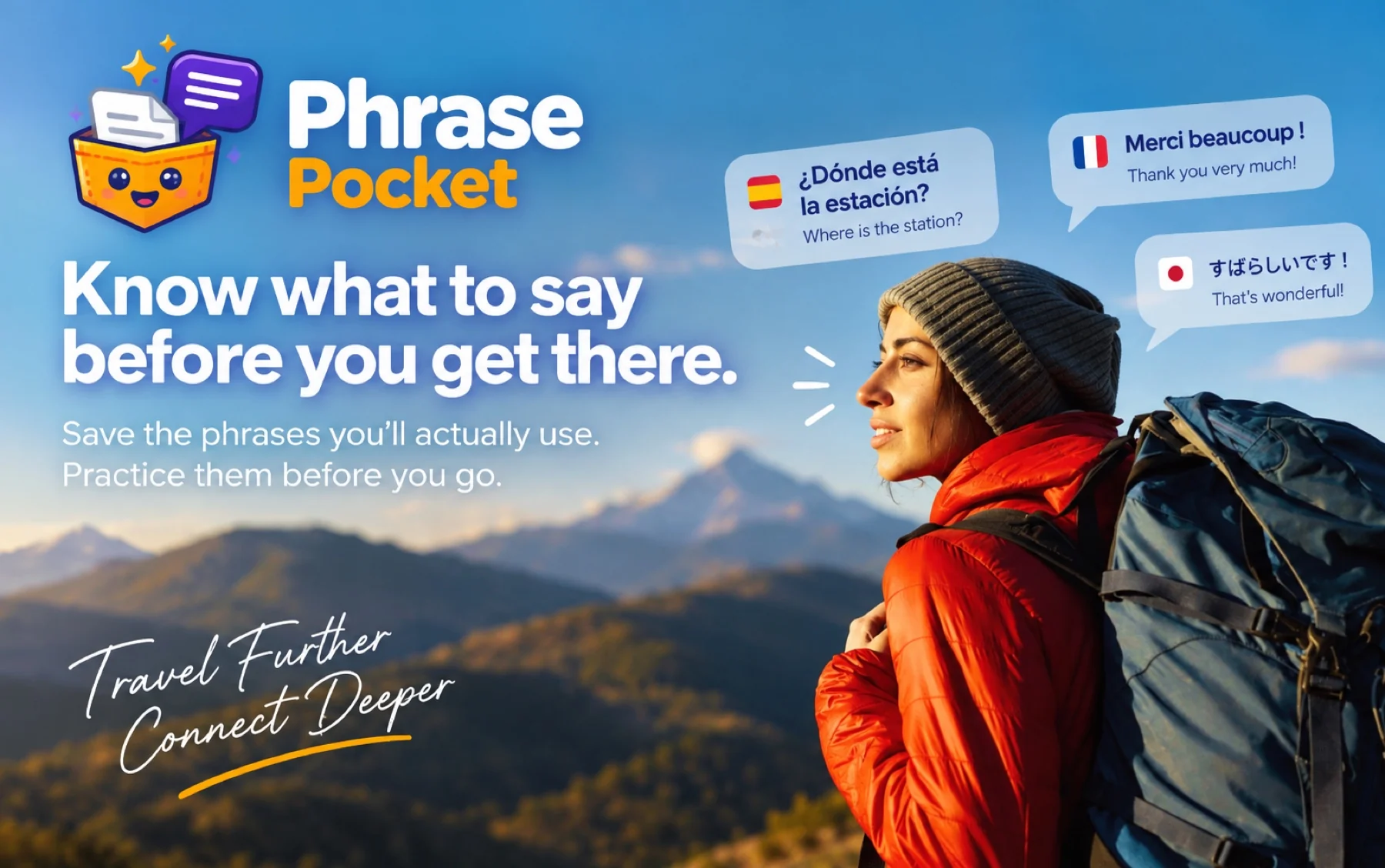 Travel-language product project visual